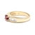 1990s 1990s 1.2ctw Diamond and Ruby Engagement Ring, 18k Yellow Gold, Ring Size 6.75 For Sale - Image 5 of 7