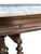 Brown Antique Renaissance Revival Walnut Parlor TableWith White Marble Top For Sale - Image 8 of 18