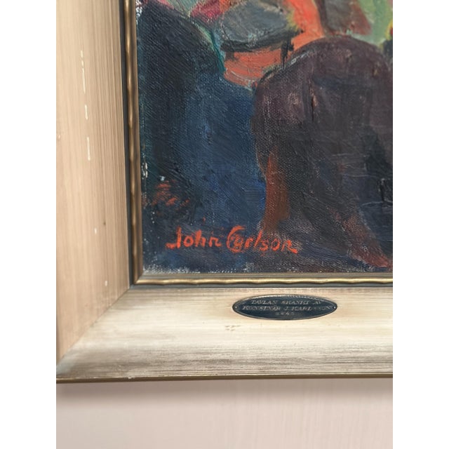 John Carlsson, Cirkus Scott, 1950s, Oil on Canvas, Framed For Sale - Image 6 of 18