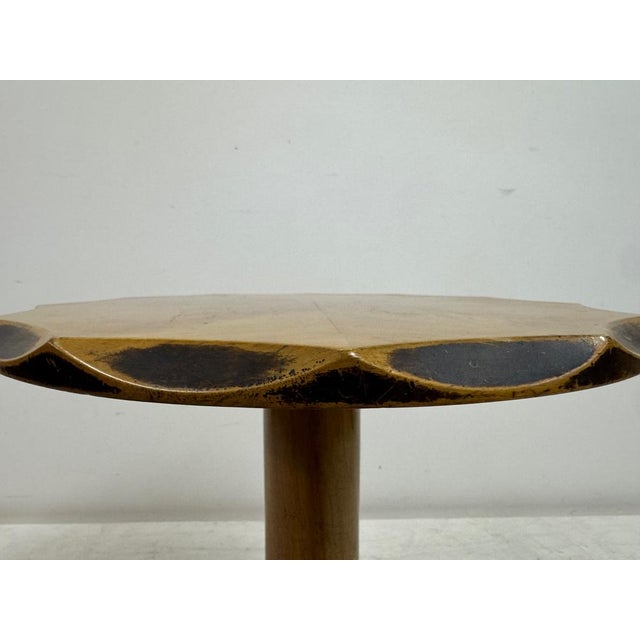 Swedish Art Deco Circular Quarter Veneered Side Table, 1930s For Sale - Image 6 of 14