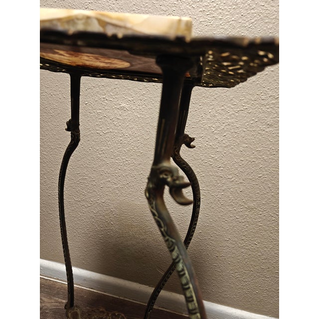 This exquisite late 19th century plant stand was crafted by the National Brass and Iron Works (NB&IW) in Reading PA. A...