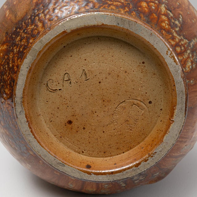 20th Century European Drip Glaze Ceramic Vase For Sale - Image 9 of 18