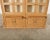 Neoclassical Style Oak Library Bookcase With Beveled Glass Doors For Sale In Sacramento - Image 6 of 13