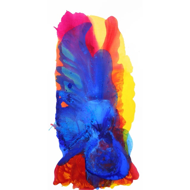 Large Oversized Colorful Artwork "Magical Night Ii" Contemporary Original Abstract Acrylic Painting by Clara Berta For Sale