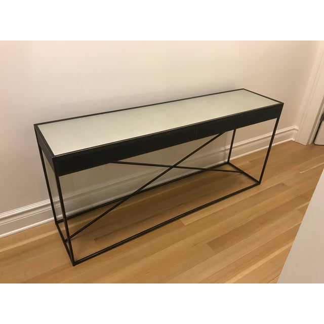 Restoration Hardware Gramercy Mirrored Console | Chairish