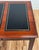 Vintage Kimball Leather Top Solid Wood Executive Desk For Sale - Image 11 of 18