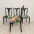 Beige Vintage Italian Dining Chairs by Osvaldo Borsani, 1940s, Set of 6 For Sale - Image 8 of 12