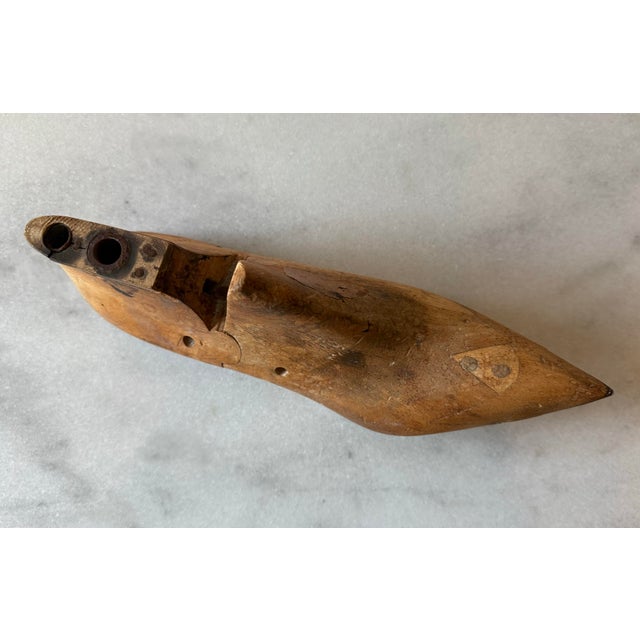 Vintage Mid Century Wood Shoe Form For Sale In Austin - Image 6 of 9