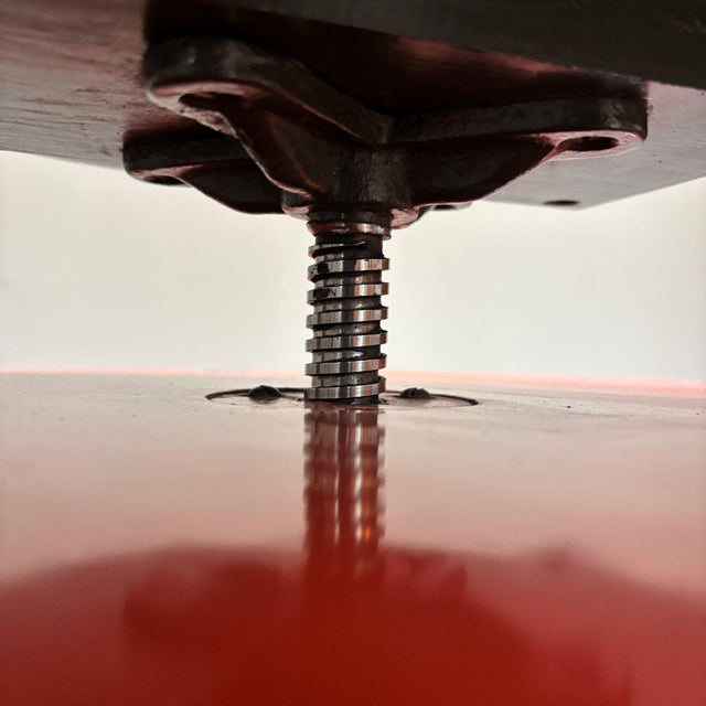 Art Deco Style Green and Orange Adjustable Piano Stool, 1920s-1930s For Sale - Image 10 of 14