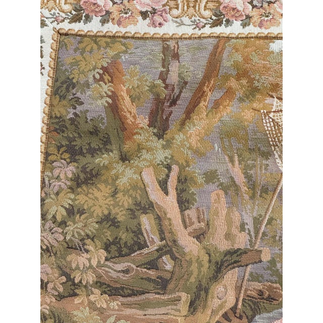 Vintage French Jacquard Tapestry, 1970s For Sale - Image 12 of 18