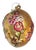 Vintage Blown Glass Gold Egg Ornament For Sale