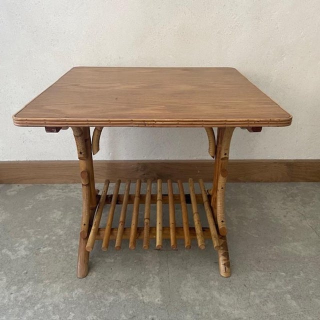 Coffee Table in Rattan For Sale - Image 6 of 6