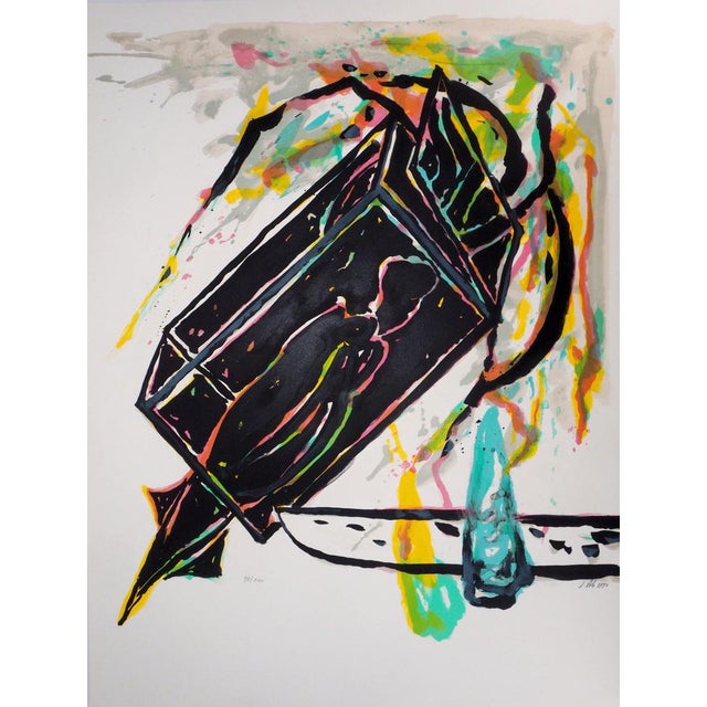 Jacques Poli, Cohérence l'espace, Lithograph For Sale - Image 8 of 8