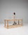 Wood Mid 20th Century France Tan Wood Console Table For Sale - Image 7 of 11