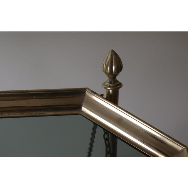 French Hollywood Regency Brass Tray Table, 1970s For Sale - Image 6 of 11