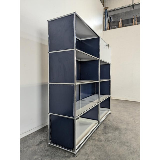 Metal Vintage Shelf Unit from USM Haller For Sale - Image 7 of 9