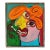 Original Peter Keil Abstract Portrait Painting Framed For Sale