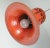 Mid-Century Pendant Light with Orange Ceramic Shade, 1970s For Sale - Image 10 of 11