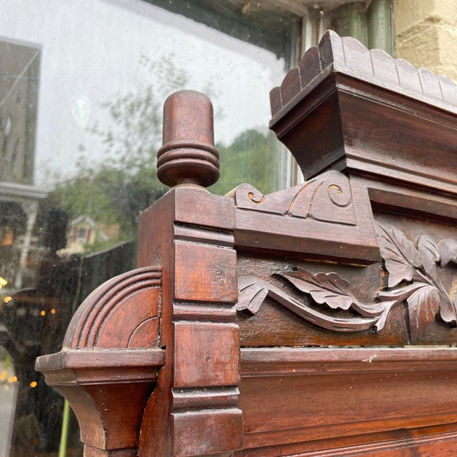 Late 1800s Pier Mirror With Marble Shelf. For Sale - Image 9 of 11