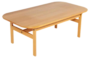 Danish Solid Oak Coffee Table, 1960s
