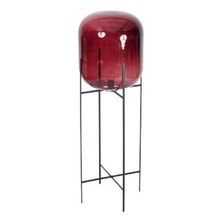 Large Purple Oda Floor Lamp in Blown Glass attributed to Sebastian Herkner For Sale
