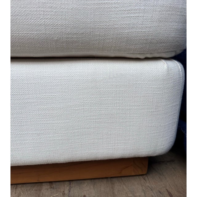 Contemporary Resort Schooner Cocktail Outdoor Ottoman Attributed to Baker Furniture For Sale - Image 3 of 4