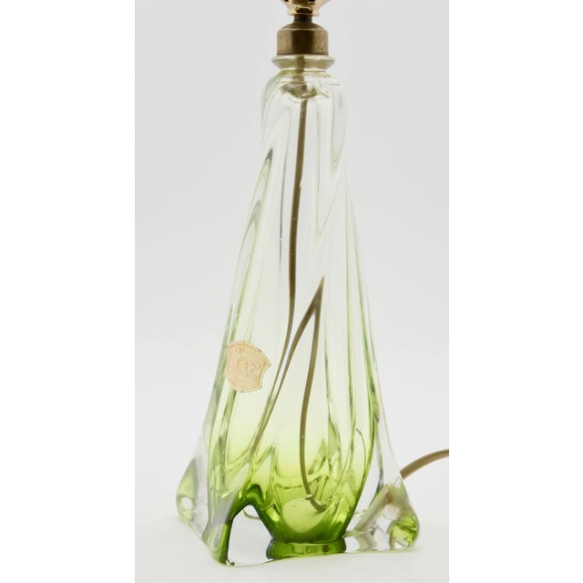 Glass Crystal Table Lamp from Val Saint Lambert, 1953 For Sale - Image 7 of 8