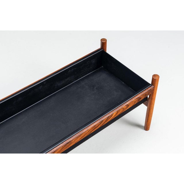 Black Large Planter in Rosewood by Hugo Frandsen for Spottrup, Denmark, 1960 For Sale - Image 8 of 13