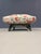 Pouf with Fish-Patterned Square Pillow and Iron Legs For Sale - Image 11 of 13