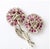 18kt White Gold Ruby & Diamond Brooch Ca 1950 For Sale - Image 9 of 11