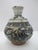Nautical Antique Vietnamese Southeast Asian Blue Flower Pottery Jarlet Bottle Vase For Sale - Image 3 of 11