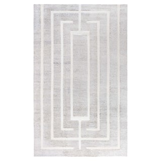 Monumental Elegance: Modern Art Deco Wool Rug by Doris Leslie Blau For Sale