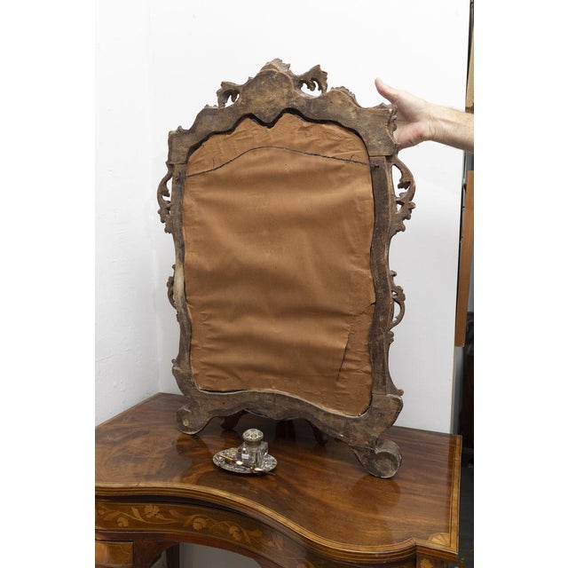 19th Century Italian Baroque-Style Giltwood Mirror For Sale In West Palm - Image 6 of 6