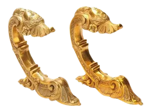French 19th Century Bronze Figural Wall Brackets - A Pair