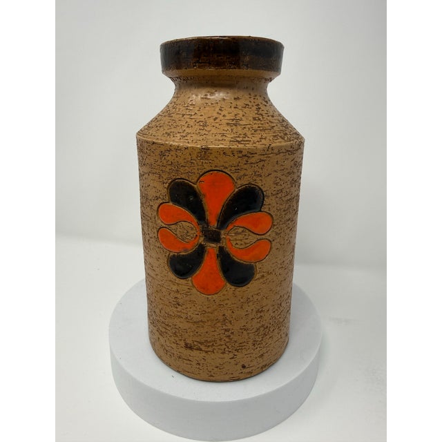 1960s Aldo Londi for Bitossi Italian Textured Ceramic Vase, Attributed For Sale In Seattle - Image 6 of 9