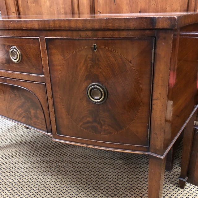 Early 19th Century Early 19th Century English Hepplewhite Bowfront Brandy Board For Sale - Image 5 of 10