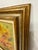 Mid-Century Modern 1960s Signed Oil Painting of Orange Poppies Flowers | Original Wood Frame For Sale - Image 3 of 5