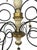 French Country 9-Light Wrought Iron Chandelier With Carved Wood Accents For Sale - Image 4 of 13