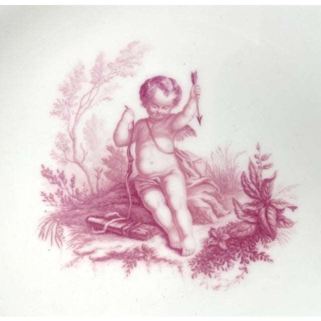 Pair of Antique Hand Painted Porcelain Minton John Mortlock Cherub Putti Bowls For Sale In New York - Image 6 of 12