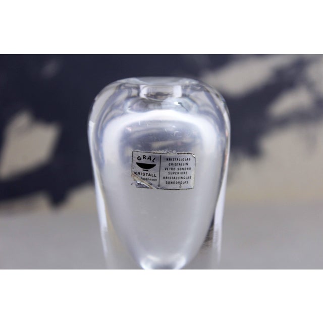 1980s Crystal Soliflore Vase from Gral, Germany, 1980s For Sale - Image 5 of 8