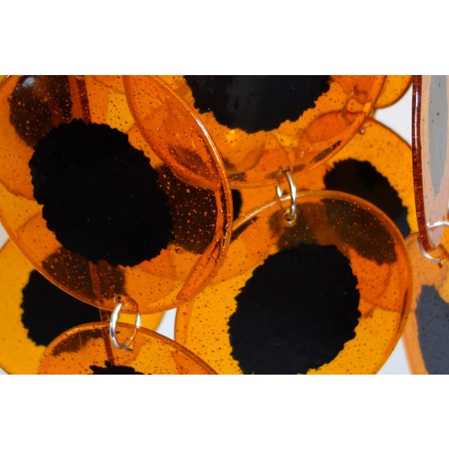Vintage Space Age Chandelier in the style of Gino Vistosi, 1970s For Sale - Image 6 of 10