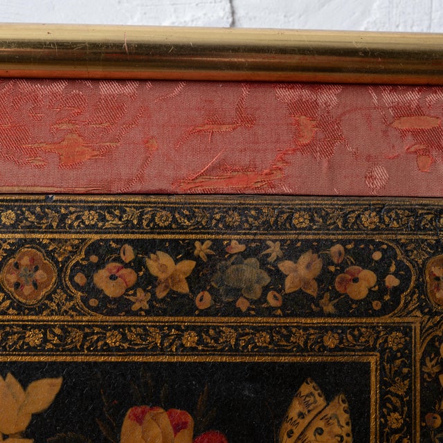 Red Persian Paint Lacquered Book Cover, 19th Century For Sale - Image 8 of 10