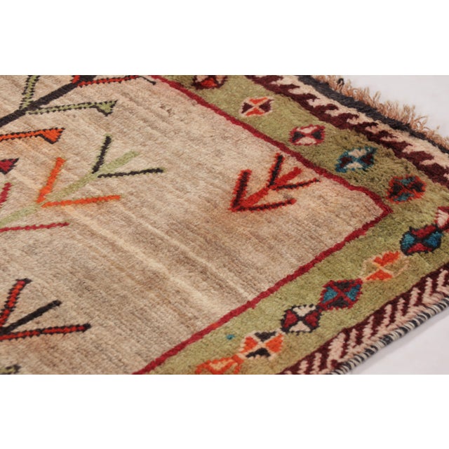 Tribal Vintage Persian Gabbeh Rug, Minimalist Tree of Life Pattern - Rug & Kilim For Sale - Image 3 of 10