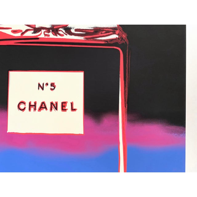 Andy Warhol Vintage 1997 Fine Art Silkscreen Print Large Pop Art Poster " Chanel No. 5 " 1985 For Sale - Image 11 of 13