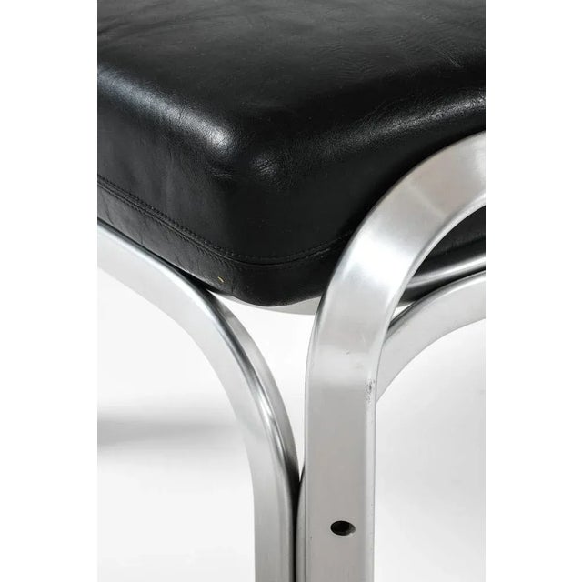 Metal Seating Group by Jørn Utzon attributed to Fritz Hansen, 1960s, Set of 4 For Sale - Image 7 of 10