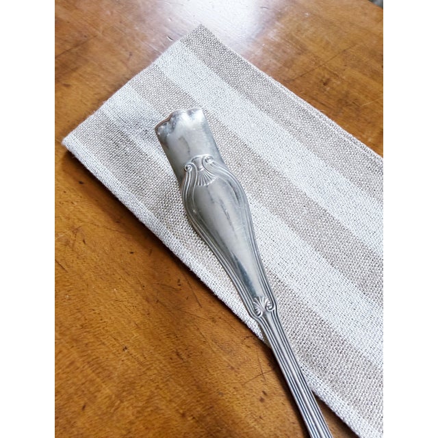 Victorian Antique Silver Plated Tiffany & Co Asparagus Serving Tongs For Sale - Image 3 of 8