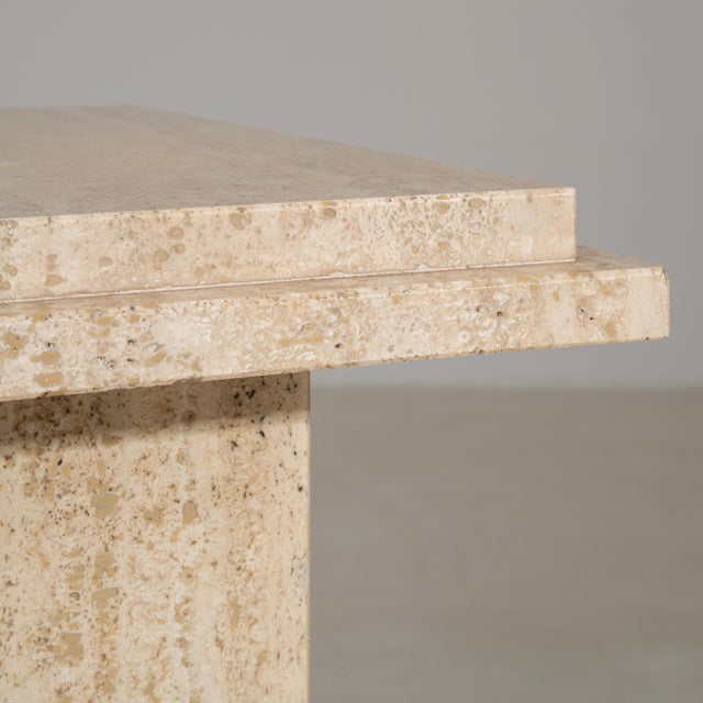 1970s Travertine Pedestal For Sale - Image 12 of 12