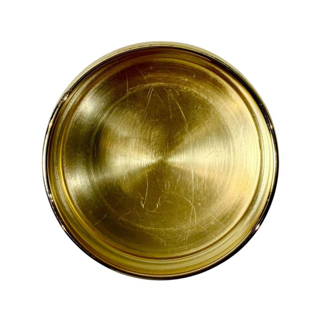 Metal 19th Century Baccarat Style Crystal Dresser Jar With Vermeil Silver Lid For Sale - Image 7 of 8