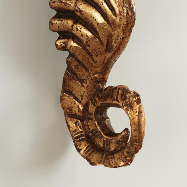 Group of Four Antique Italian Seashell and Seahorse Wall Brackets For Sale - Image 18 of 18