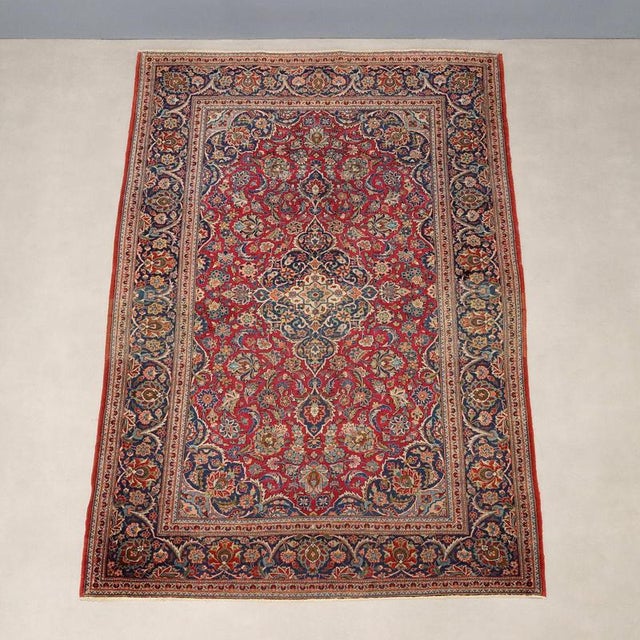 Keshan Dabir Rug in Wool For Sale - Image 3 of 9